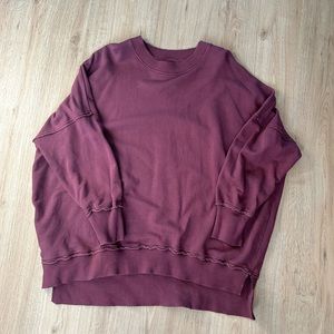 AERIE|| THE HAPPIEST OVERSIZED CREWNECK